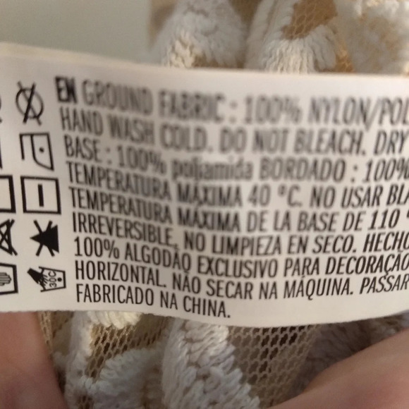 Forever 21 Maxi Sheer Cardigan Topper Kimono Embroidered Beige White Macrame L - Picture 4 of 13